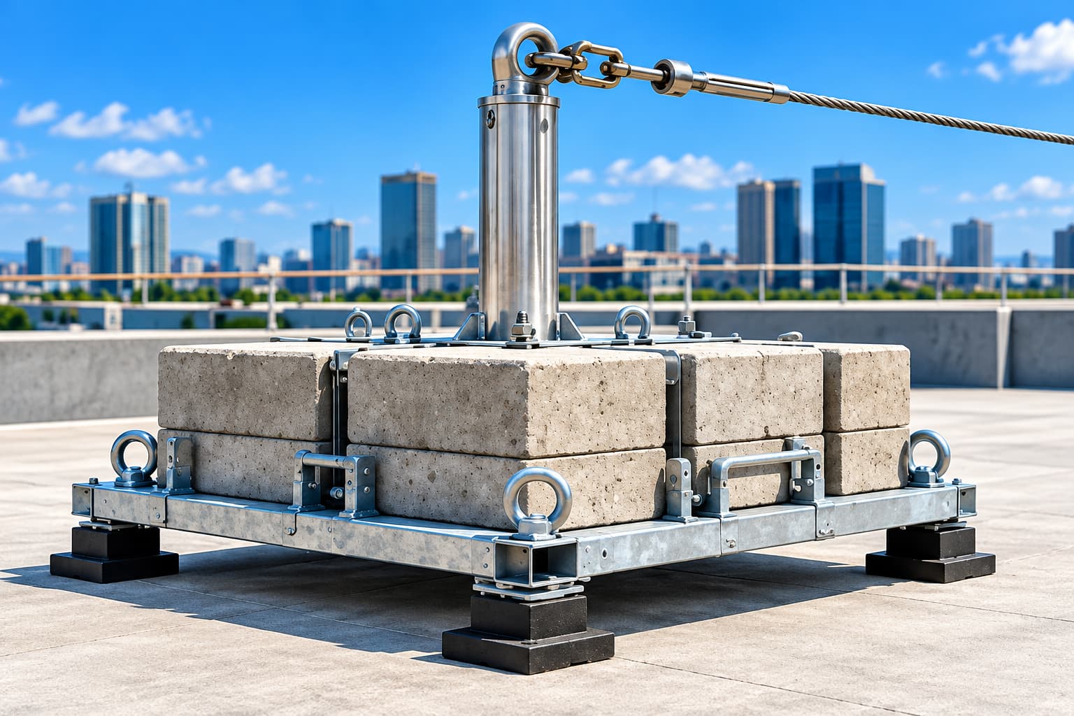 Rooftop Counterweight Anchor System