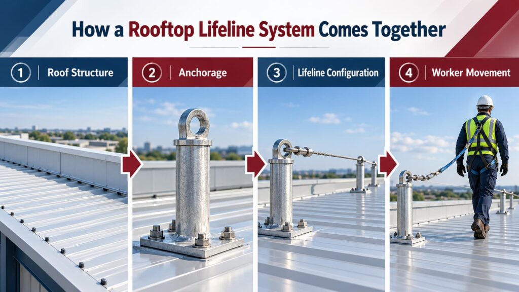  Rooftop lifeline anchorage and roof structure considerations
