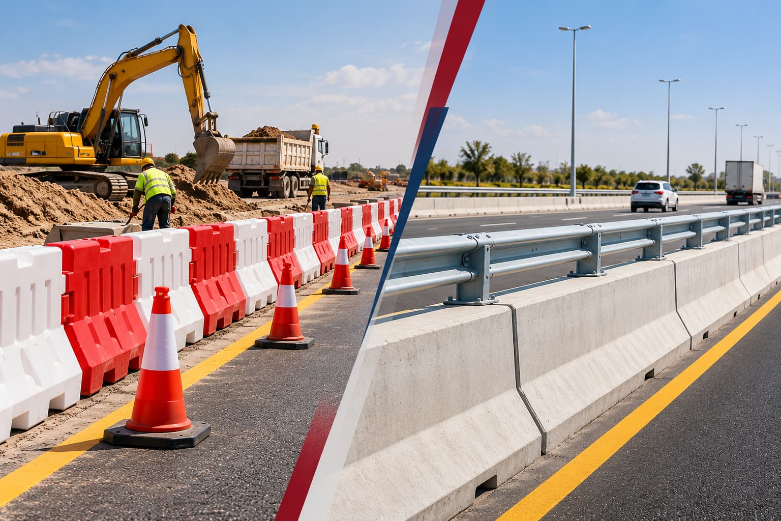Temporary vs Permanent Safety Barriers
